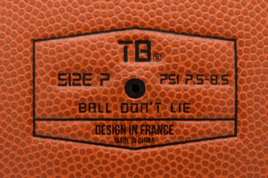 Ballon de Basket Techball HOF FIBA Compétition Intérieur Microfibre Golden Orange Size Logo