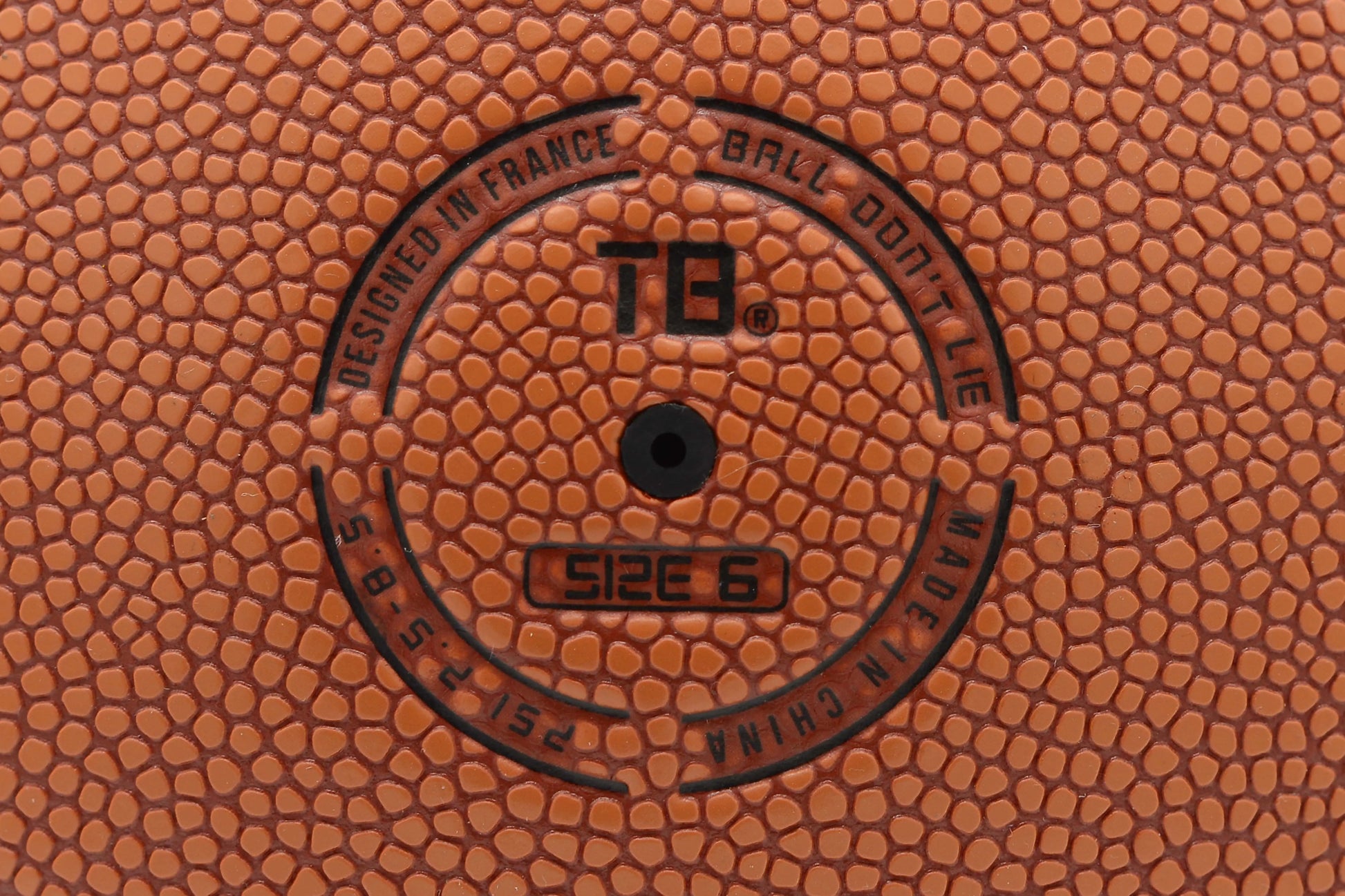 Ballon de Basket Techball MVP Interieur Exterieur Marron Cuire Composite MVP Logo Size 