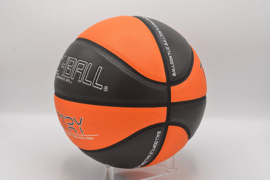 Ballon de Basket Techball VCTRY Ballhandling Performance Microfibre Orange Tiger et Noir Droite