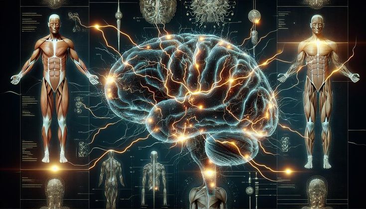 Illustration des connexions neuro-musculaires expliquant l'adaptabilité du corps d'un joueur de basket à l'entraînement